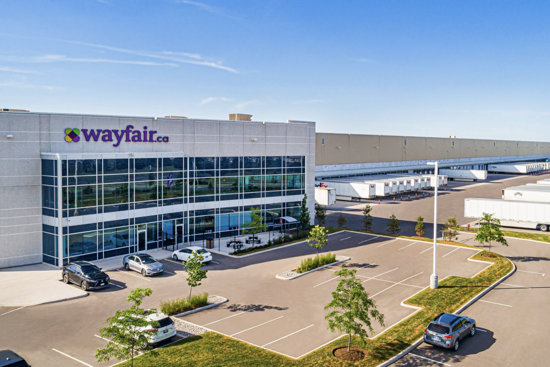 A Wayfair warehouse